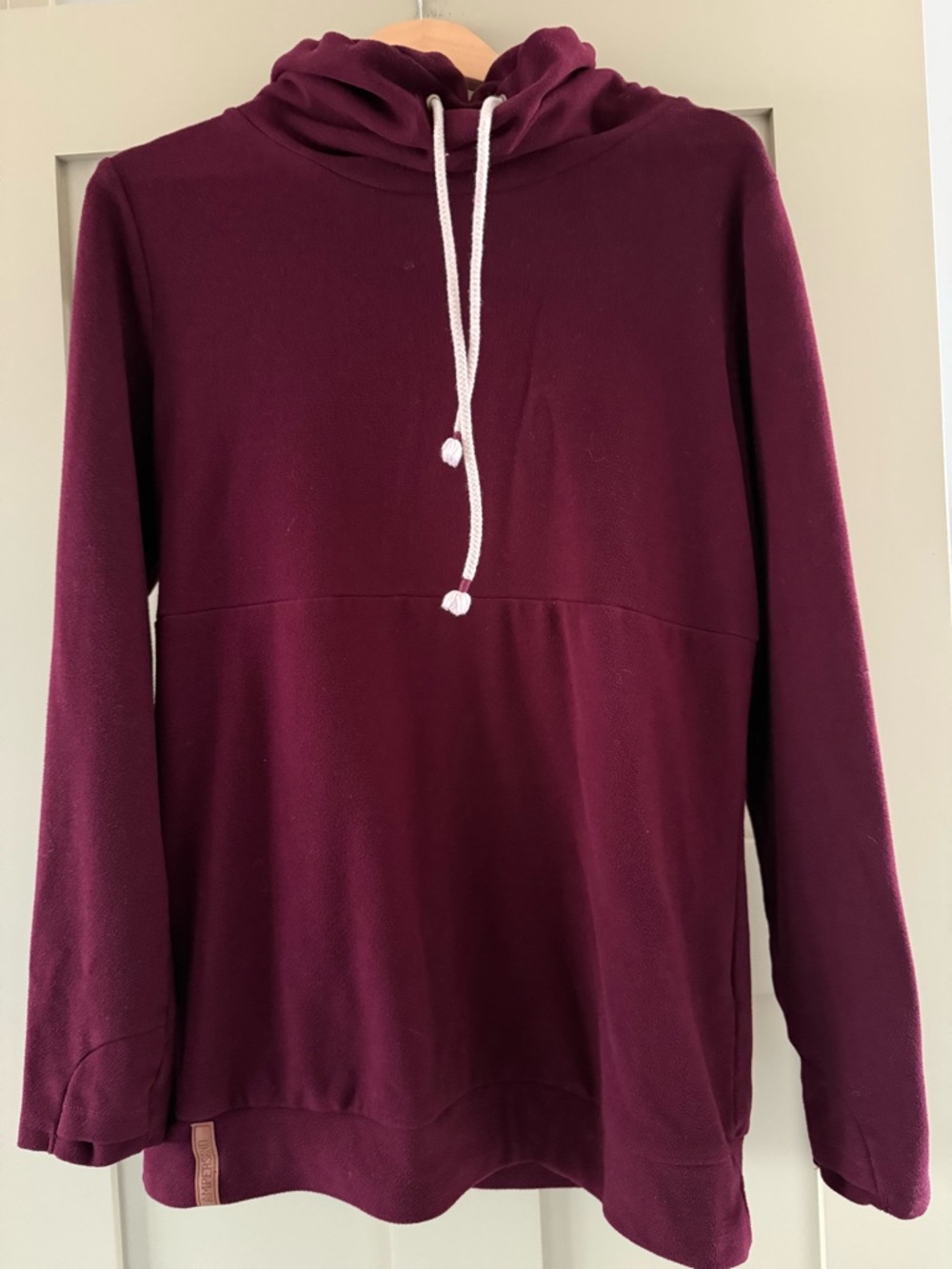 AMPERSAND AVE Burgundy Performace Fleece Cowlneck